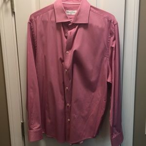 Robert Graham rich red dress shirt